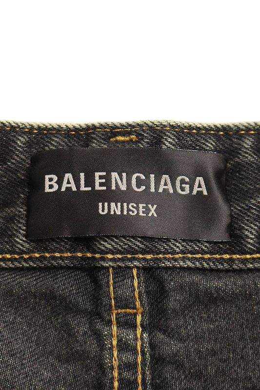 Balenciaga 24SS 745213 Tbp47 Washed Baggy Denim Pants Men's M