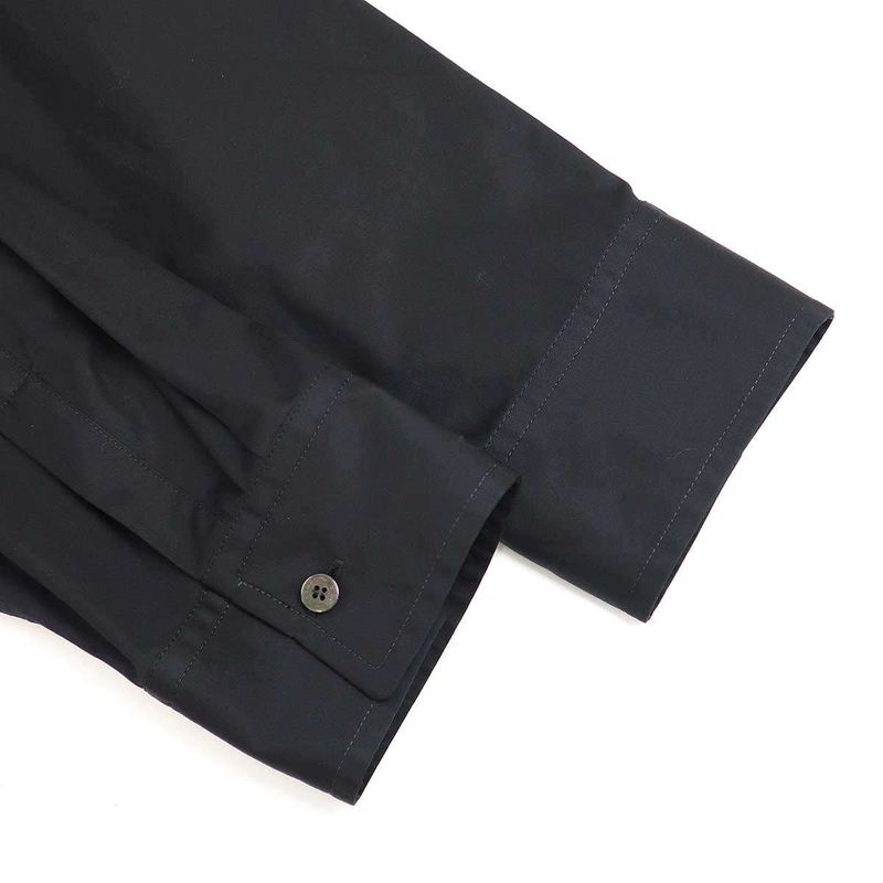 Hermes 23aw Cotton Ribbon Design Blouse Shirt 3h0601dv Black 40