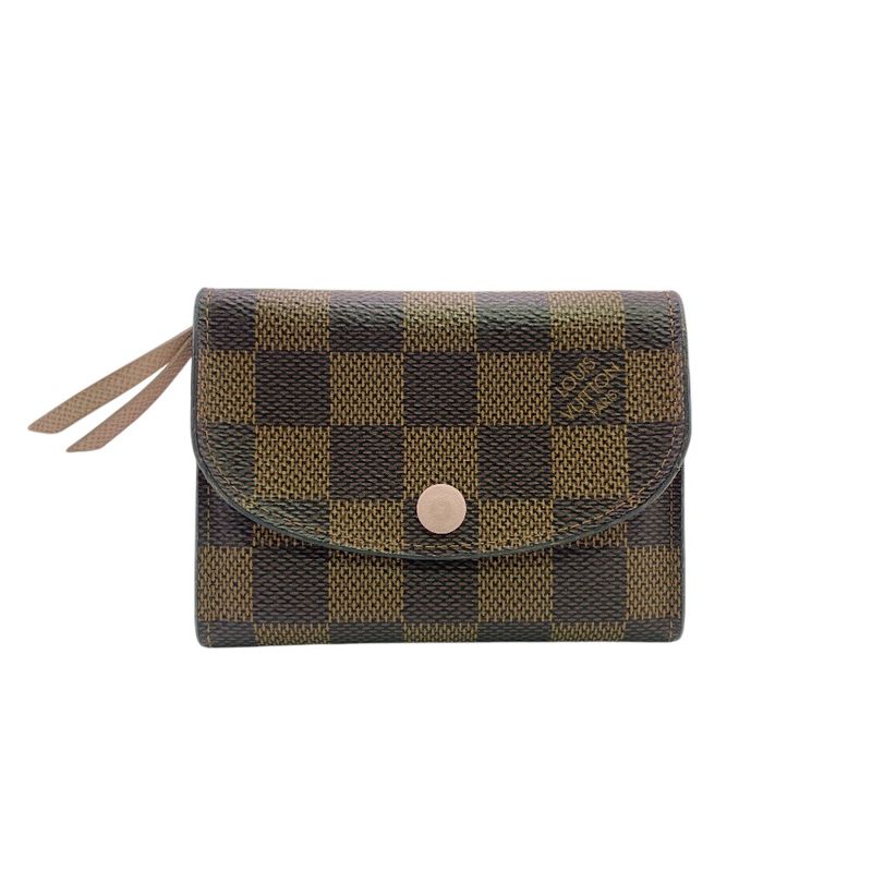 Louis Vuitton N64423 Portmonnais Rosali Fragment Case Damier Card Case Wallet