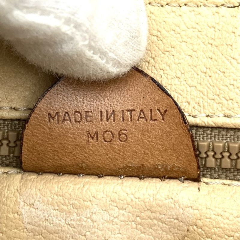 Celine M06 Shoulder Bag Clutch Bag Light Shape 2way Macadam Brown PVC Leather