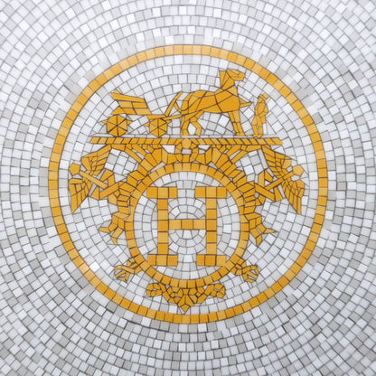 Hermes Dessert Plate Mosaic Van Quatre Gold Plate Pottery Accessories