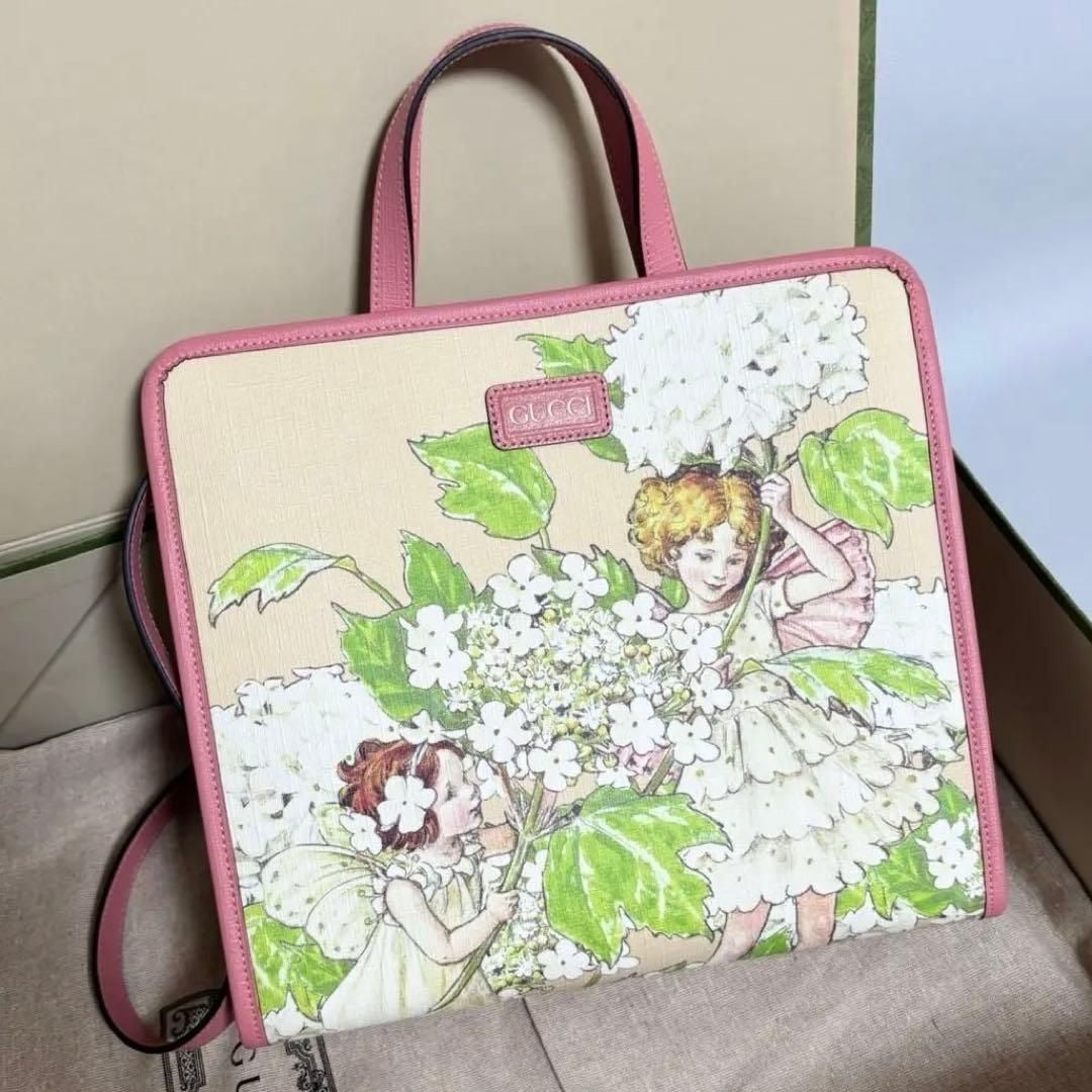 Gucci Children Fairy Tote Shoulder Bag Pink