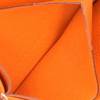 Hermes H Sériere Engraved B Evercolor Leather Card Case Men's