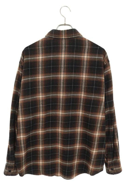 Celine 2c486821s Oversized Checked Long Sleeve Shirt Men's 38