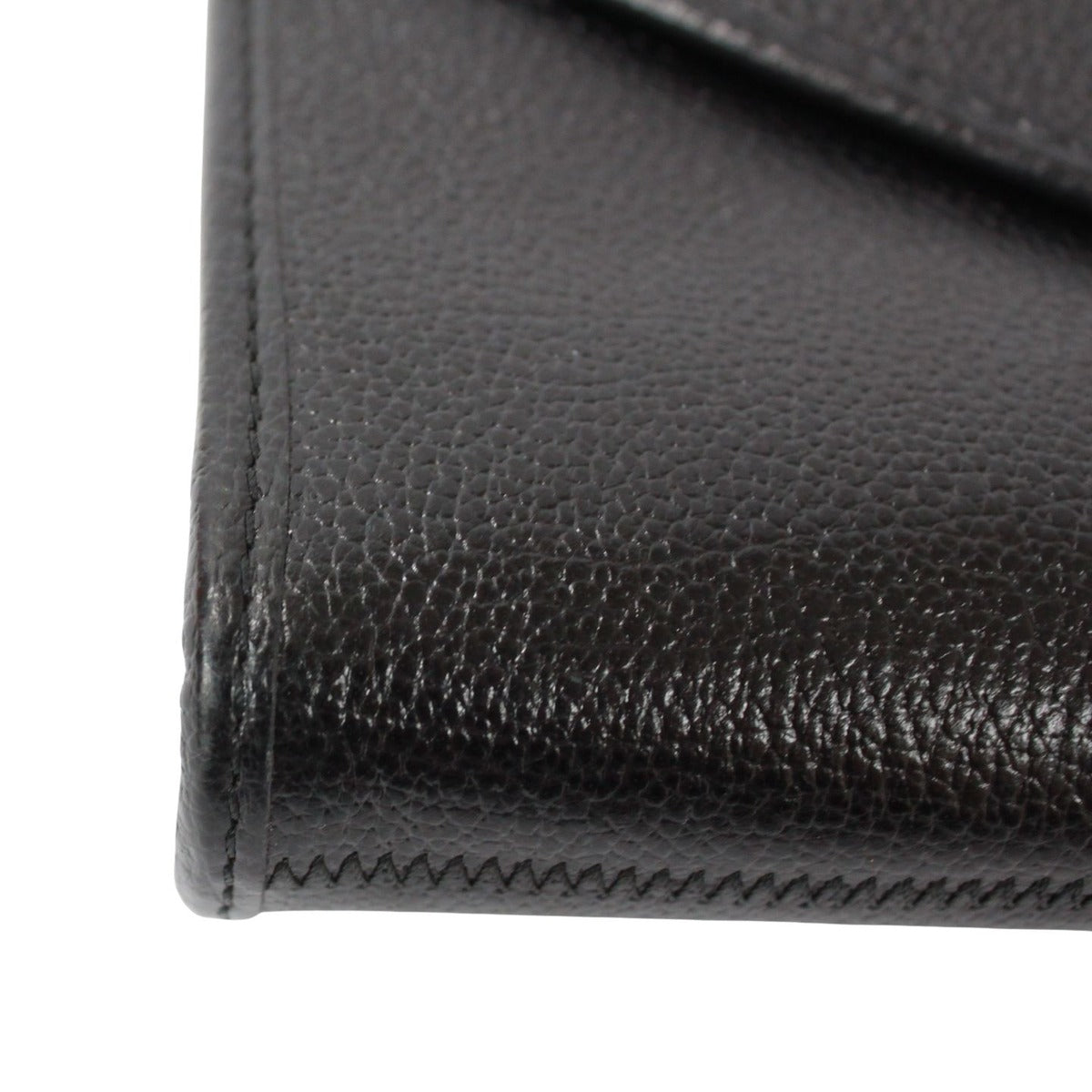 Dior Vintage Leather Black Shoulder Bag Gold — view 13