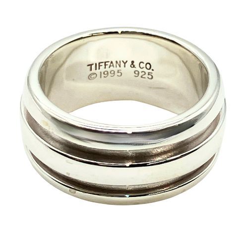 Tiffany & Co Tiffany & Co Ring 925 Silver Grooved 2 Lines