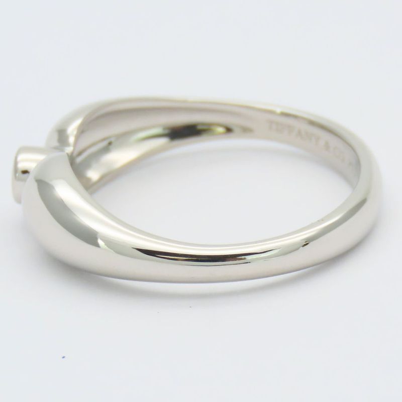 Tiffany & Co Ring - Ring Double Tee A Dos Lop Pt950 Diamond Approx 4.9g