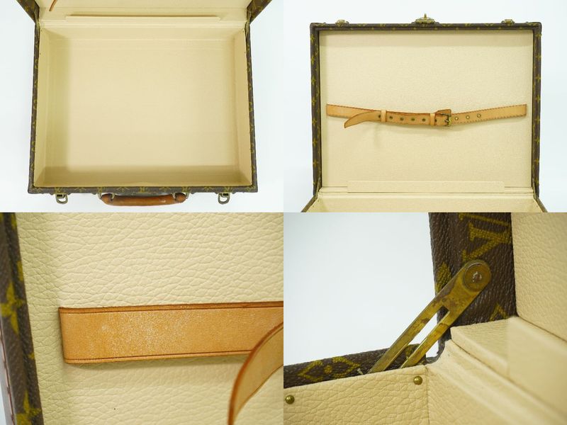 Authentic Louis Vuitton LV Cotteville 45 Monogram Trunk Travel Bag Handbag