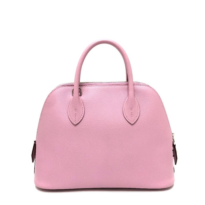 Hermes Handbag Bolide 1923 25 Vaux Epson Mauve Gilbestre Pink