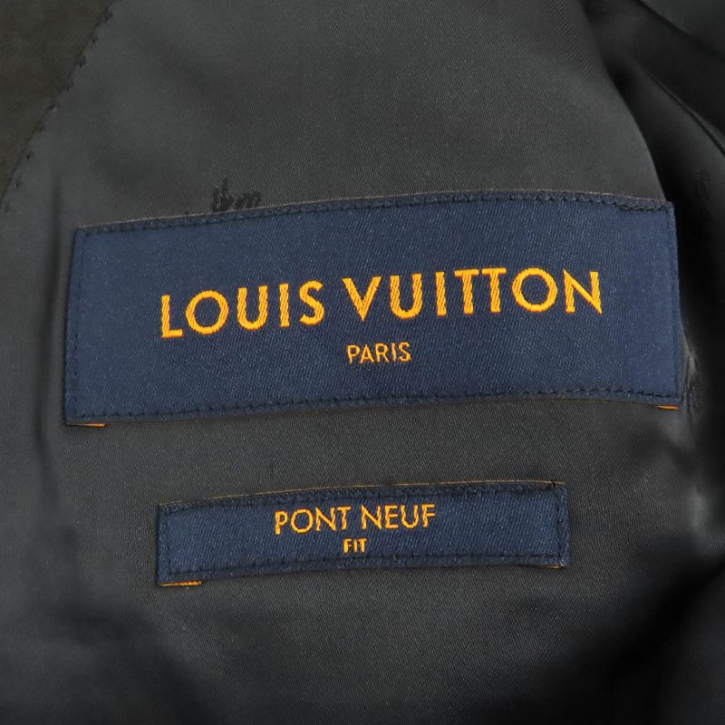 Louis Vuitton 2023 Hofj8w 100% Wool PONT NEUF FIT Allover Peaked Lapel Single