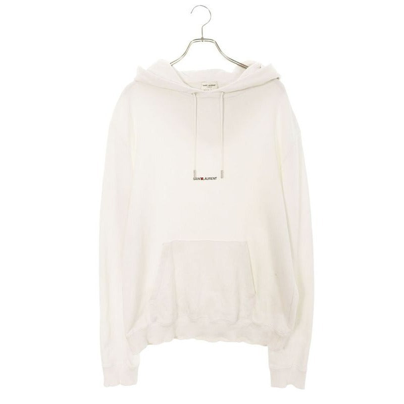 Saint Laurent Paris Yb1 eo Logo Print Pullover Hoodie