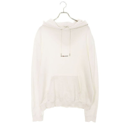 Saint Laurent Paris Yb1 eo Logo Print Pullover Hoodie