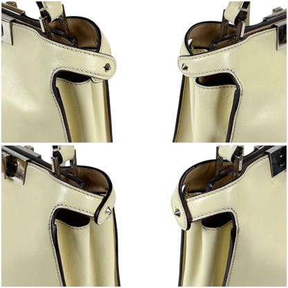 Fendi Peekaboo Essential 2-Way Top Handle Shoulder Bag Ivory Cream Ivorycream — view 5