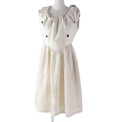 Louis Vuitton 2024 1afci6 Drawstring Scuba Dress Silk Nylon Monogram Pattern