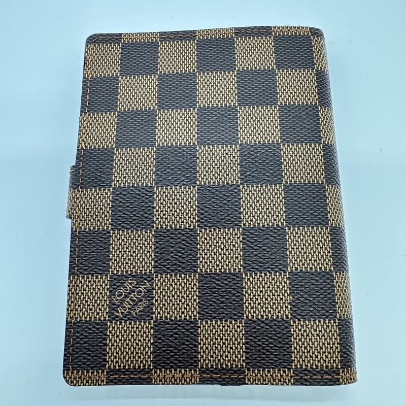 Louis Vuitton R20700 Agenda PM Damier Notebook Case Brown Ladies Men Fashion