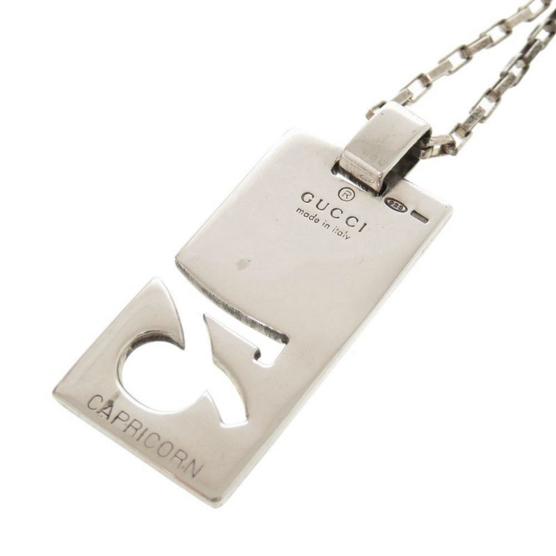 Gucci Constellation Capricorn Silver 925 Necklace 1443 Gucci Men's