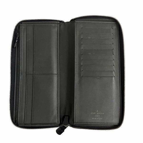 Louis Vuitton Monogram Shadow Zippy Wallet Vertical M62902 Long Wallet For Men