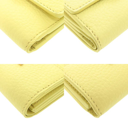 Louis Vuitton Portefeuille Capucines XS M83610 IC Chip Taurillon Leather Yellow