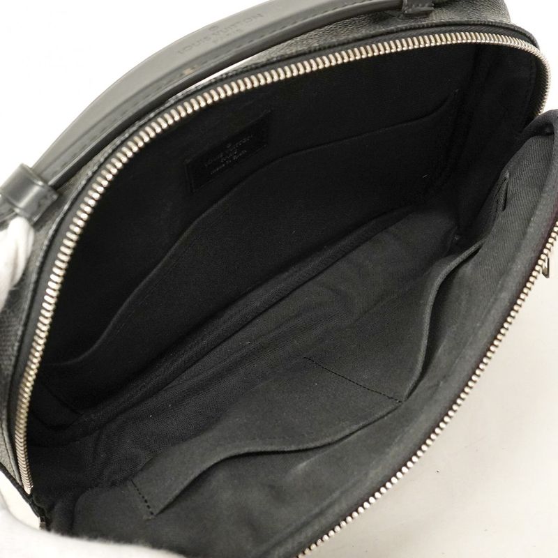 Louis Vuitton Body Bag Damier Graphite Ambler N41289 Black Men's