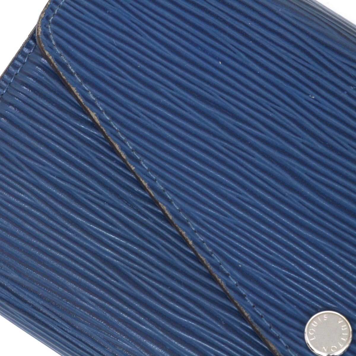 Louis Vuitton Epi Portefeuille Sara Bifold Long Wallet M60585 Andigo Blue