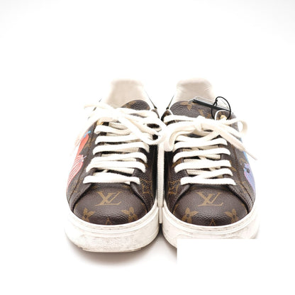 Louis Vuitton Yayoi Kusama Collaboration Sneakers Brown Bag