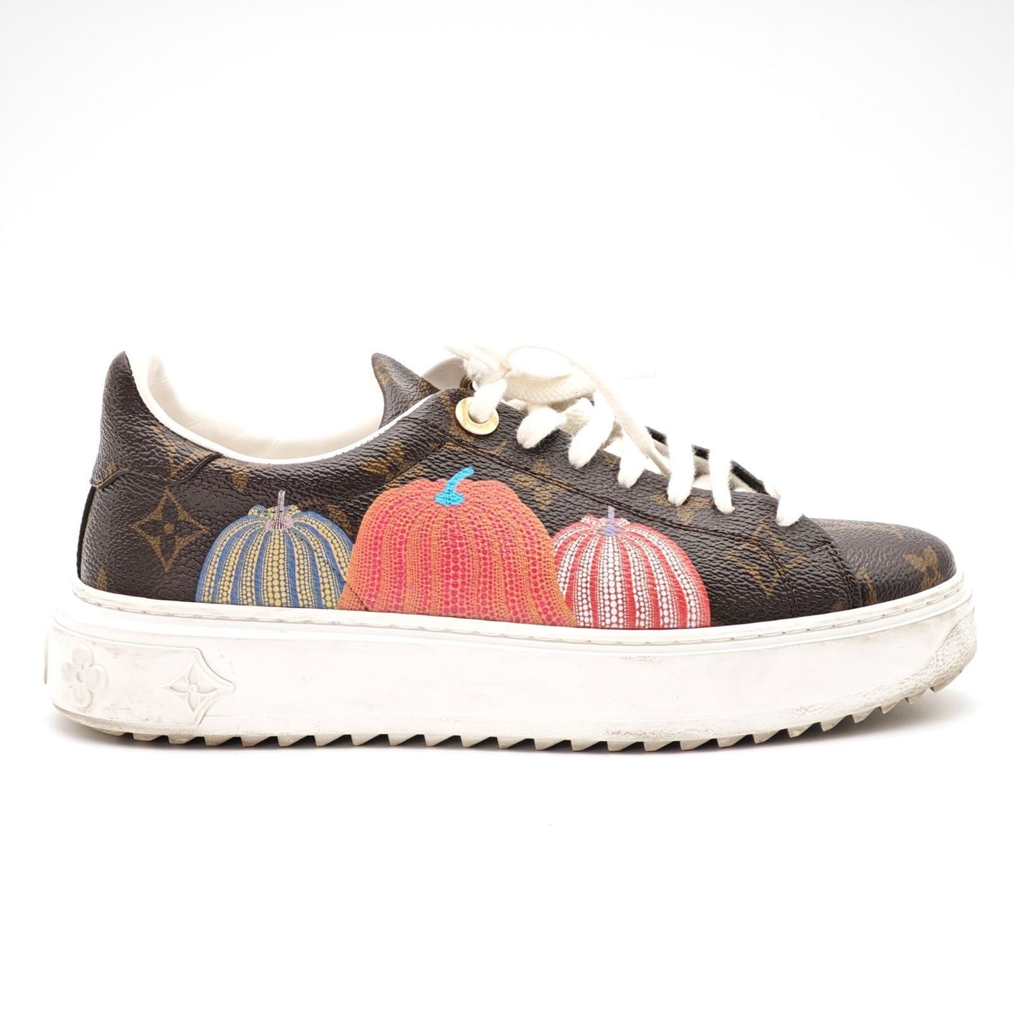 Louis Vuitton Yayoi Kusama Collaboration Sneakers Brown Bag — view 6