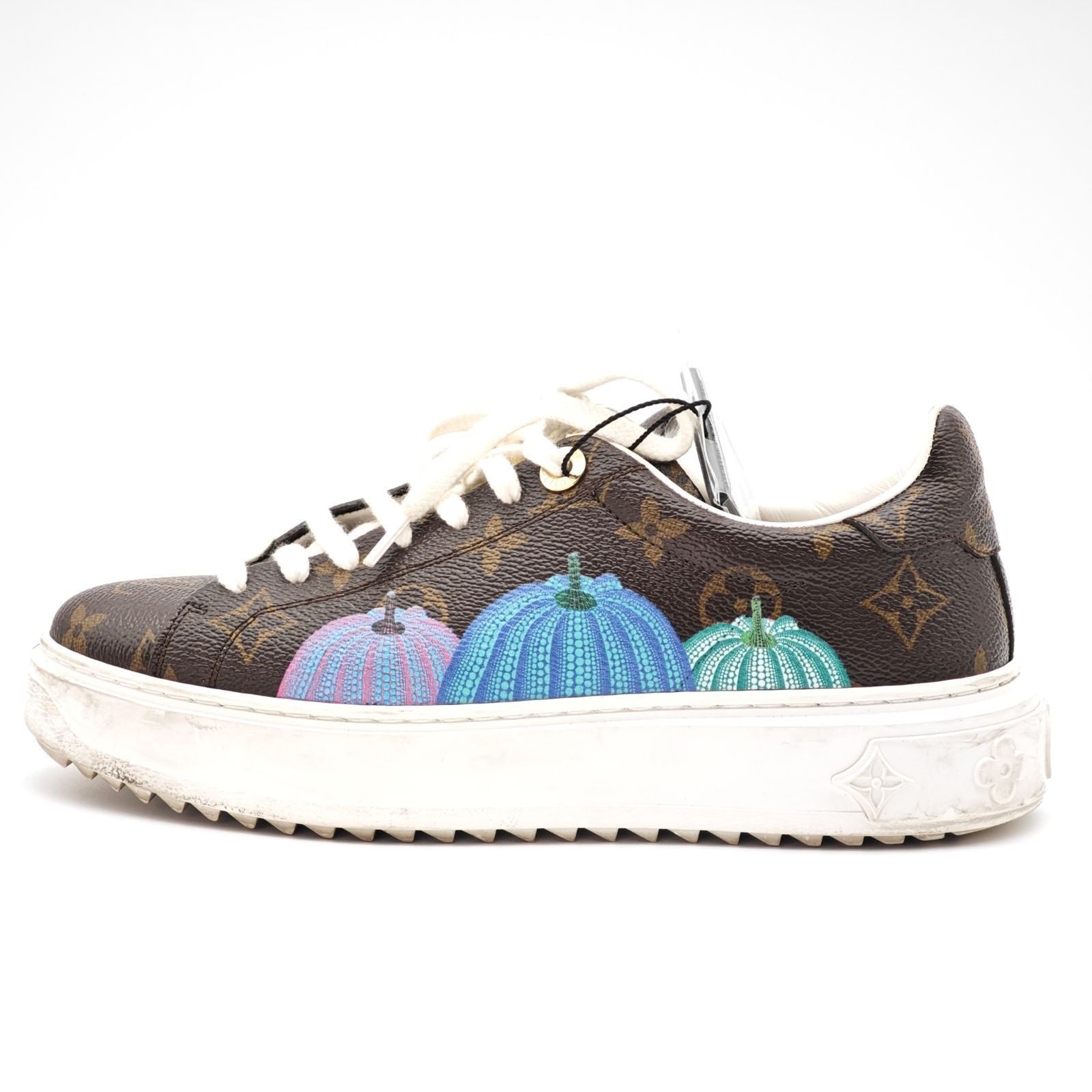 Louis Vuitton Yayoi Kusama Collaboration Sneakers Brown Bag — view 7