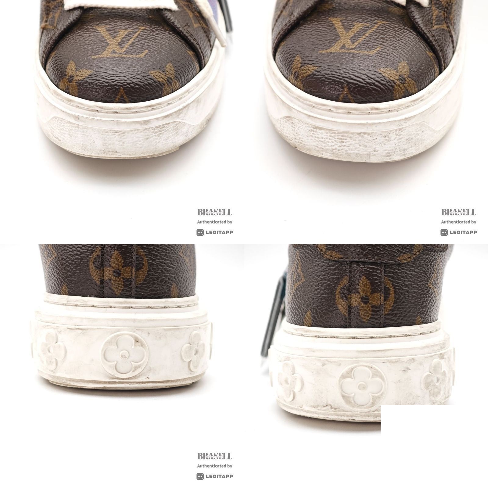 Louis Vuitton Yayoi Kusama Collaboration Sneakers Brown Bag — view 8