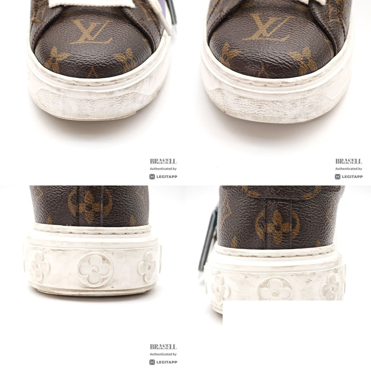 Louis Vuitton Yayoi Kusama Collaboration Sneakers Brown Bag