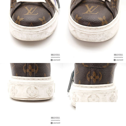 Louis Vuitton Yayoi Kusama Collaboration Sneakers Brown Bag