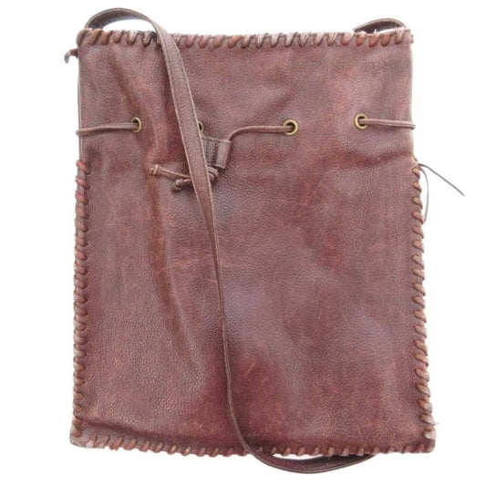 Saint Laurent Yves Vintage Drawstring Shoulder Bag Leather