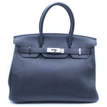 Hermes Birkin 30 Black Togo Silver Handbag