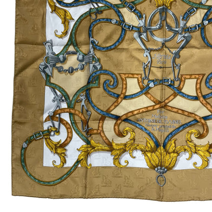 Hermes Scarf Silk Carre 90 L'instruction du Roy Imperial Studies Yellow — view 4