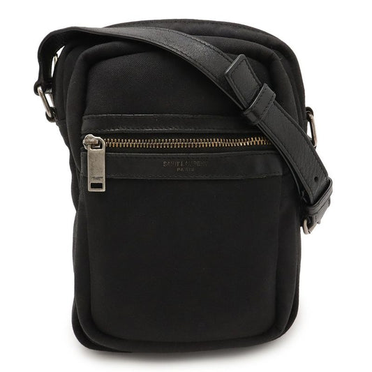 Yves Saint Laurent Shoulder Bag Pochette Canvas Leather