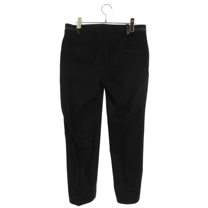 Hermes Leather Trim Wool Long Pants 38 — view 2