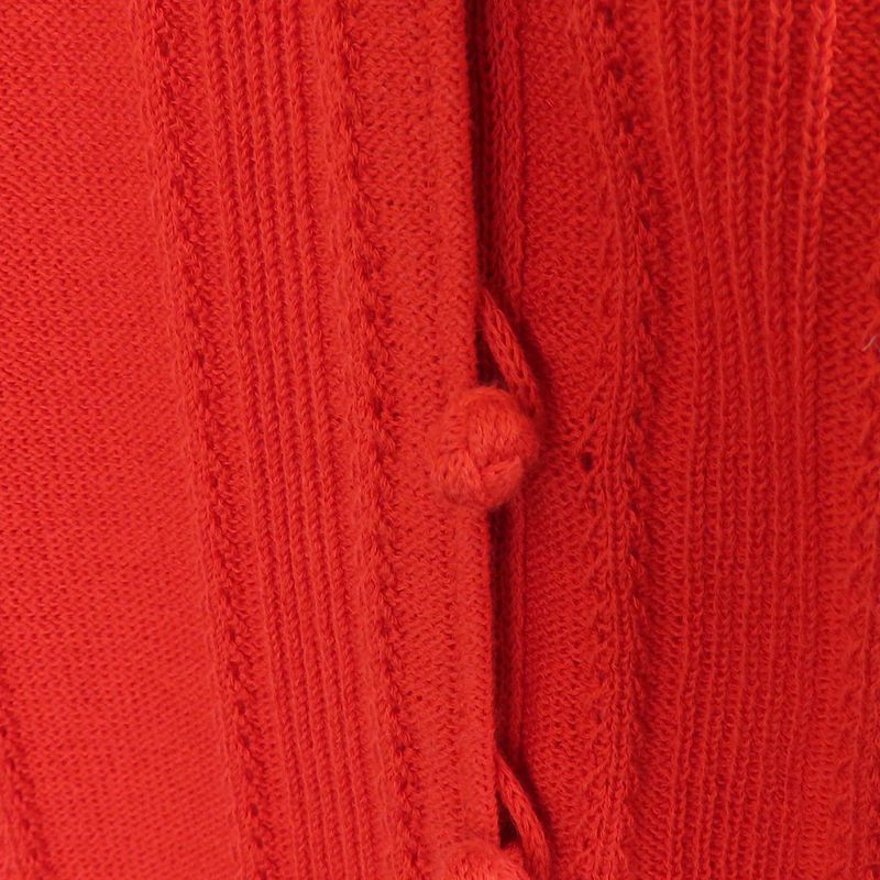 Christian Dior Cardigan M Cotton Rayon Red Knit Apparel Women Christian Dior
