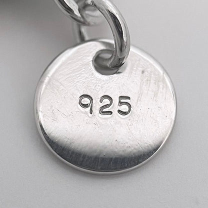 Tiffany & Co Necklace Oval Tag Long Necklace Silver