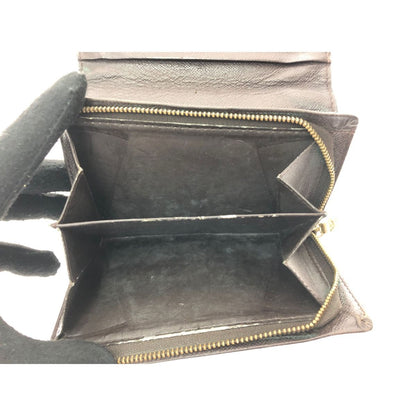 Louis Vuitton Women's Bifold Wallet Damier Ebene Portomone Bier Tresor N61730