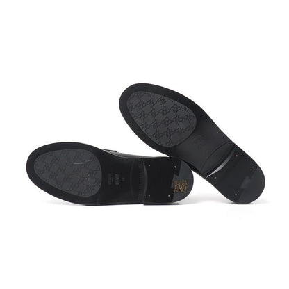 Fendi Loafers Size 40 Double F Zucca Logo Leather Shoes 20251027