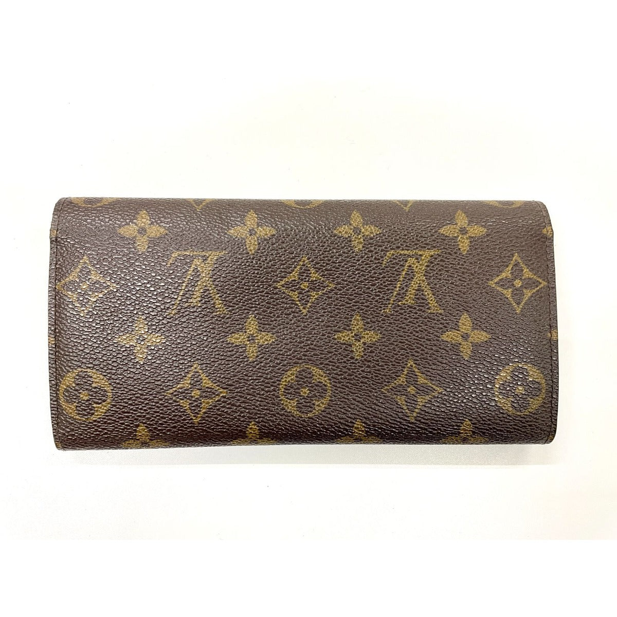 Louis Vuitton Monogram Portefeuille Emily Zipper Wallet Brown Rouge — view 2