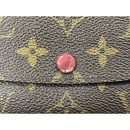 Louis Vuitton Monogram Portefeuille Emily Zipper Wallet Brown Rouge — view 3