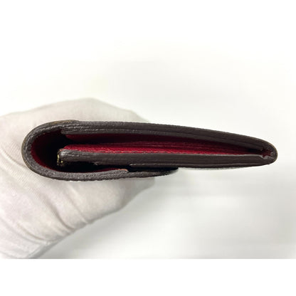 Louis Vuitton Monogram Portefeuille Emily Zipper Wallet Brown Rouge — view 6