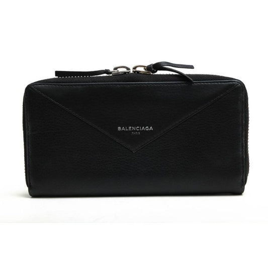 Balenciaga Long Wallet Men Leather Dlq0 N 1000 Paper Continental Round