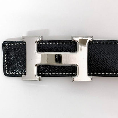 Hermes H Belt F21059 Black Brown Constance