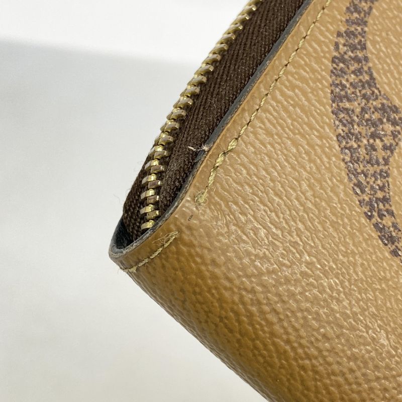 Louis Vuitton Long Wallet Monogram Giant Reverse Zippy Wallet M69353 Brown Men