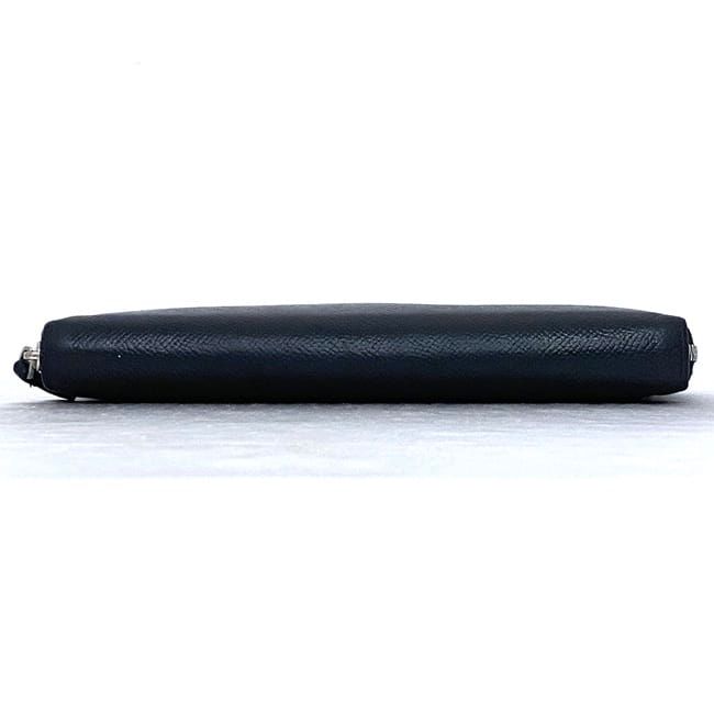 Balenciaga Round Zipper Long Wallet Black Everyday Wallet Leather