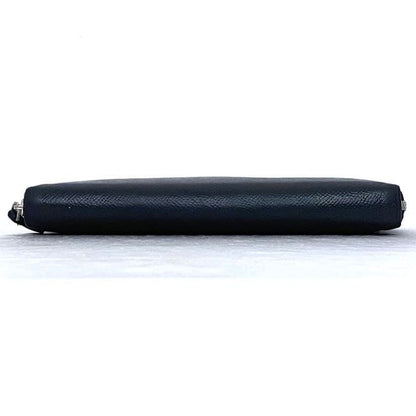 Balenciaga Round Zipper Long Wallet Black Everyday Wallet Leather