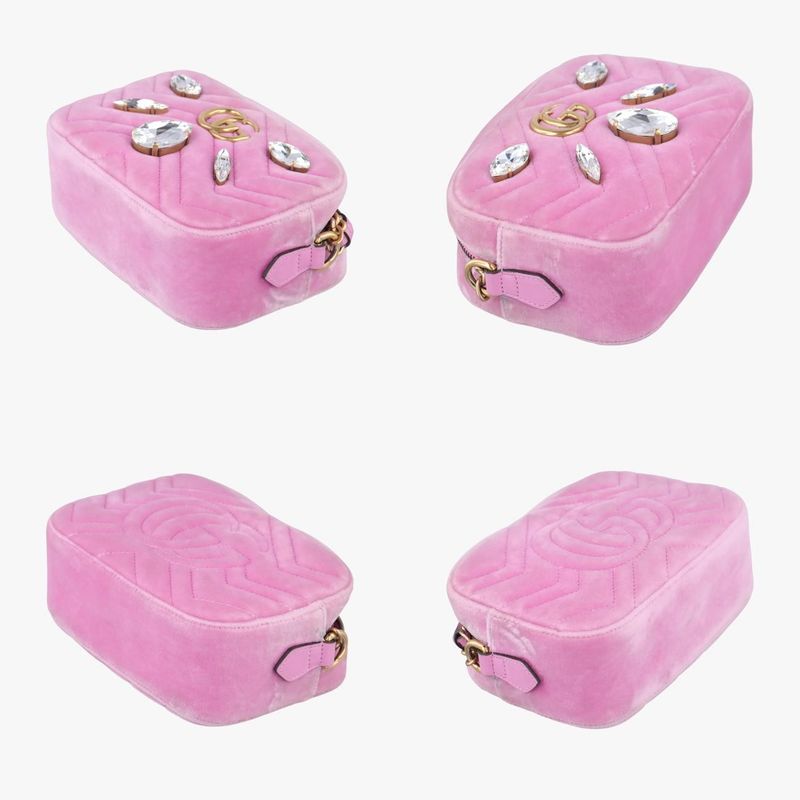 Guccigg Marmont Pink Velour 448065 C02882616