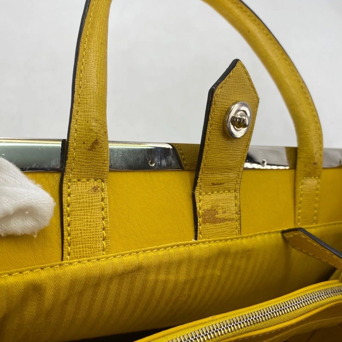 Fendi Tote Toujour Yellow Formal Travel — view 12