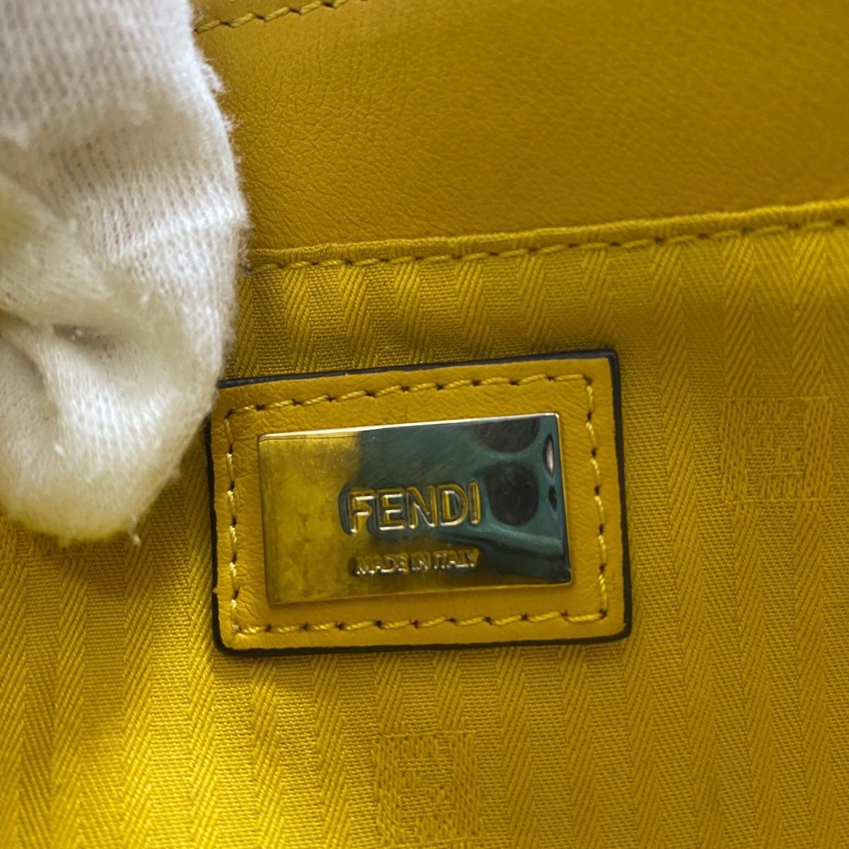 Fendi Tote Toujour Yellow Formal Travel — view 15